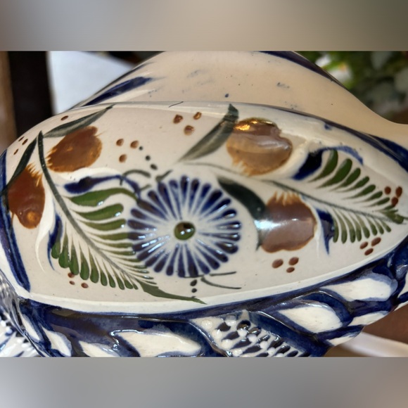 Vintage Tonala Santana Mexican Pottery Bird Figurine Dove Folk Art 13” long - Picture 15 of 16